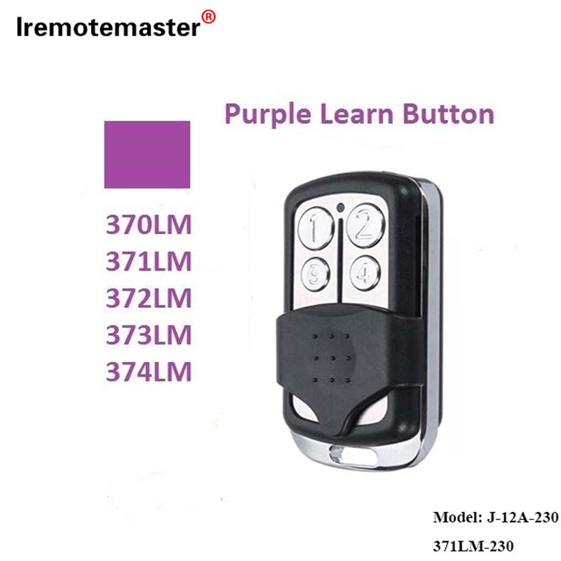 Foar 370LM, 371LM, 372LM, 373LM, 374LM Purple Learn Button 315MHz Rolling Code