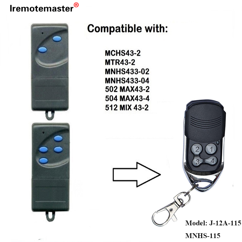 Foar 502 MAX43-2, 504 MAX43-4 Remote Remote 433,92mhz Garage Door Remote Control
