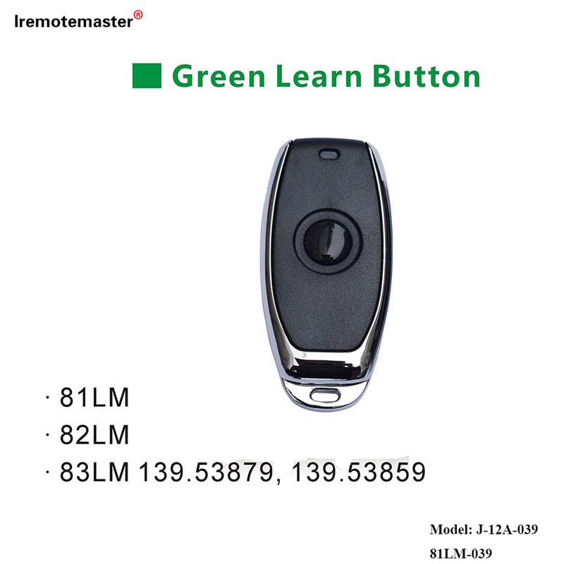 Foar 81LM 82LM 83LM Green Learn Knop 390MHz Garage Door Remote Control