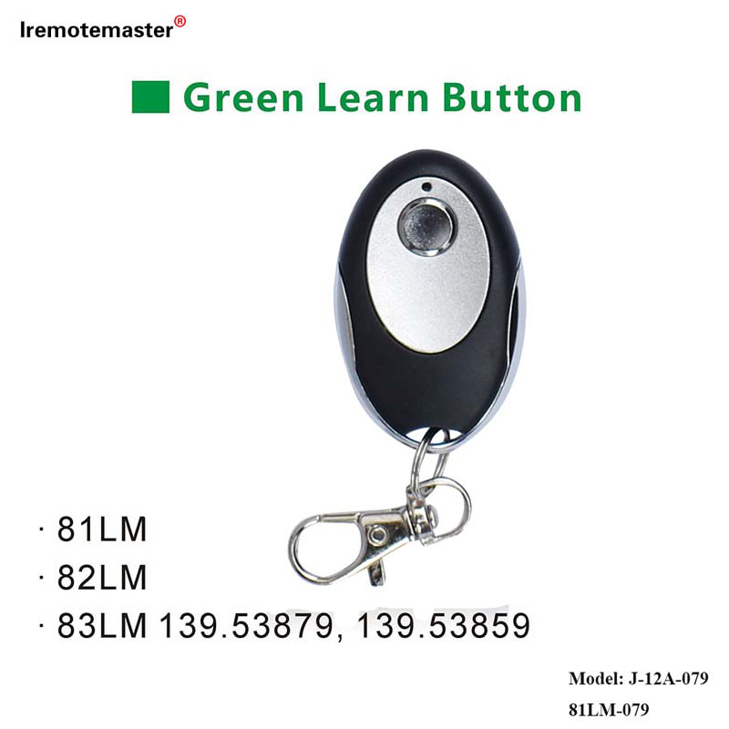 Foar 81LM 82LM 83LM Green Learn Knop 390MHz Gate Door Remote Ferfanging