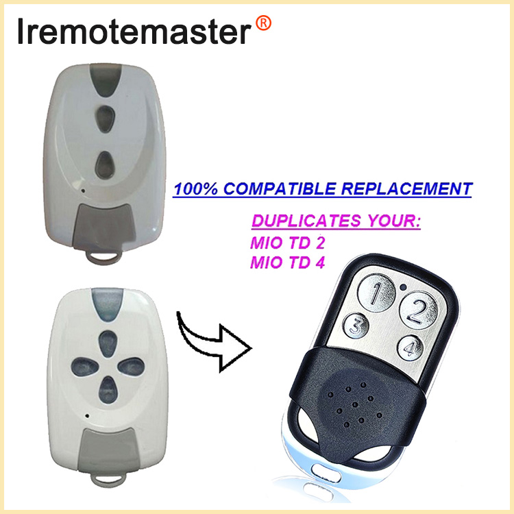 Foar MIO TR2 TR4 Garage Remote Control Rolling Code 433MHz