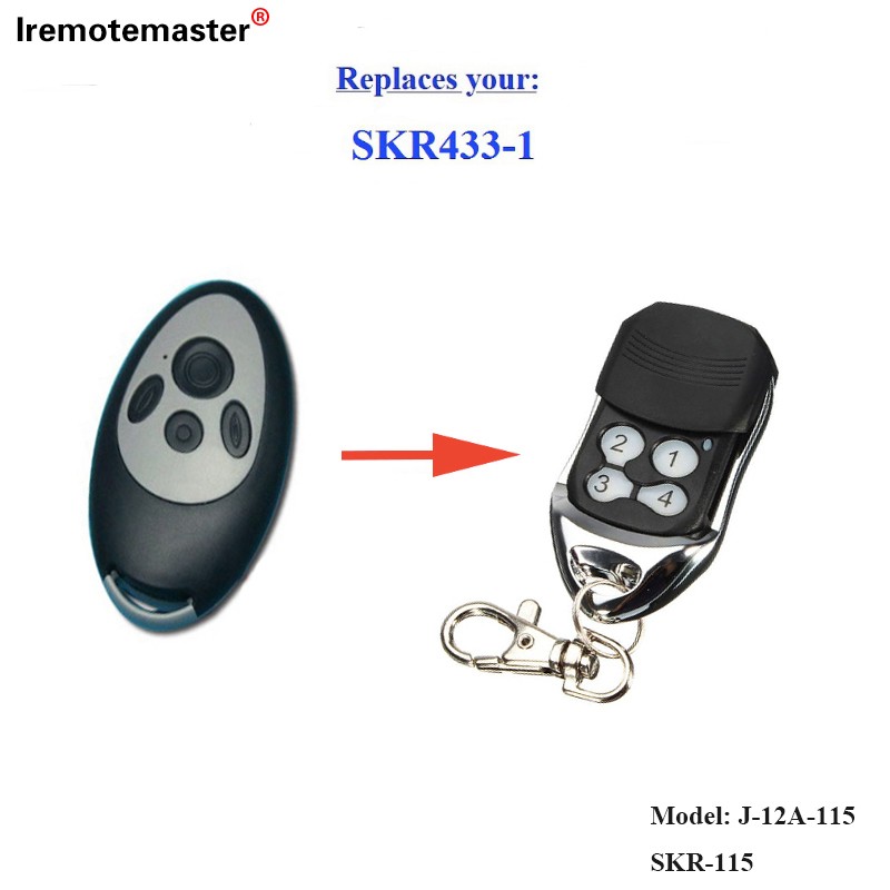 Foar SKR433-3 garaazjedoar ferfanging remote control rôljende koade 433,92mhz